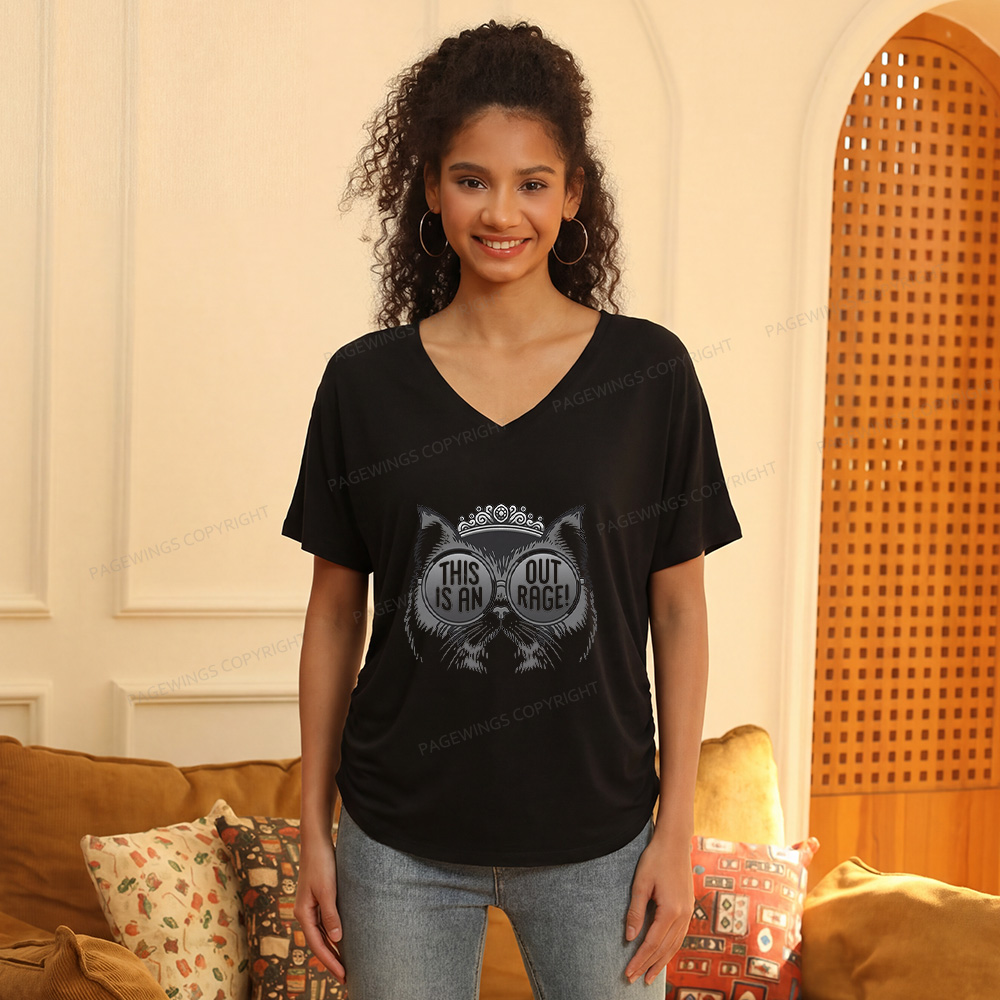 Pagewings Sci Fi Bookish16430 Soft Women's Modal V-neck T-shirt
