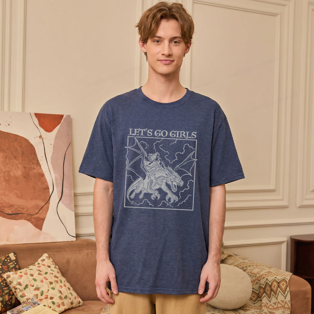 Pagewing Let's Go Girls16145 Bookish Unisex Heather T-Shirt