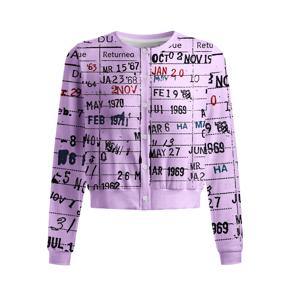 Pagewings Public Libraries Crew Neck Cardigan Sweaters