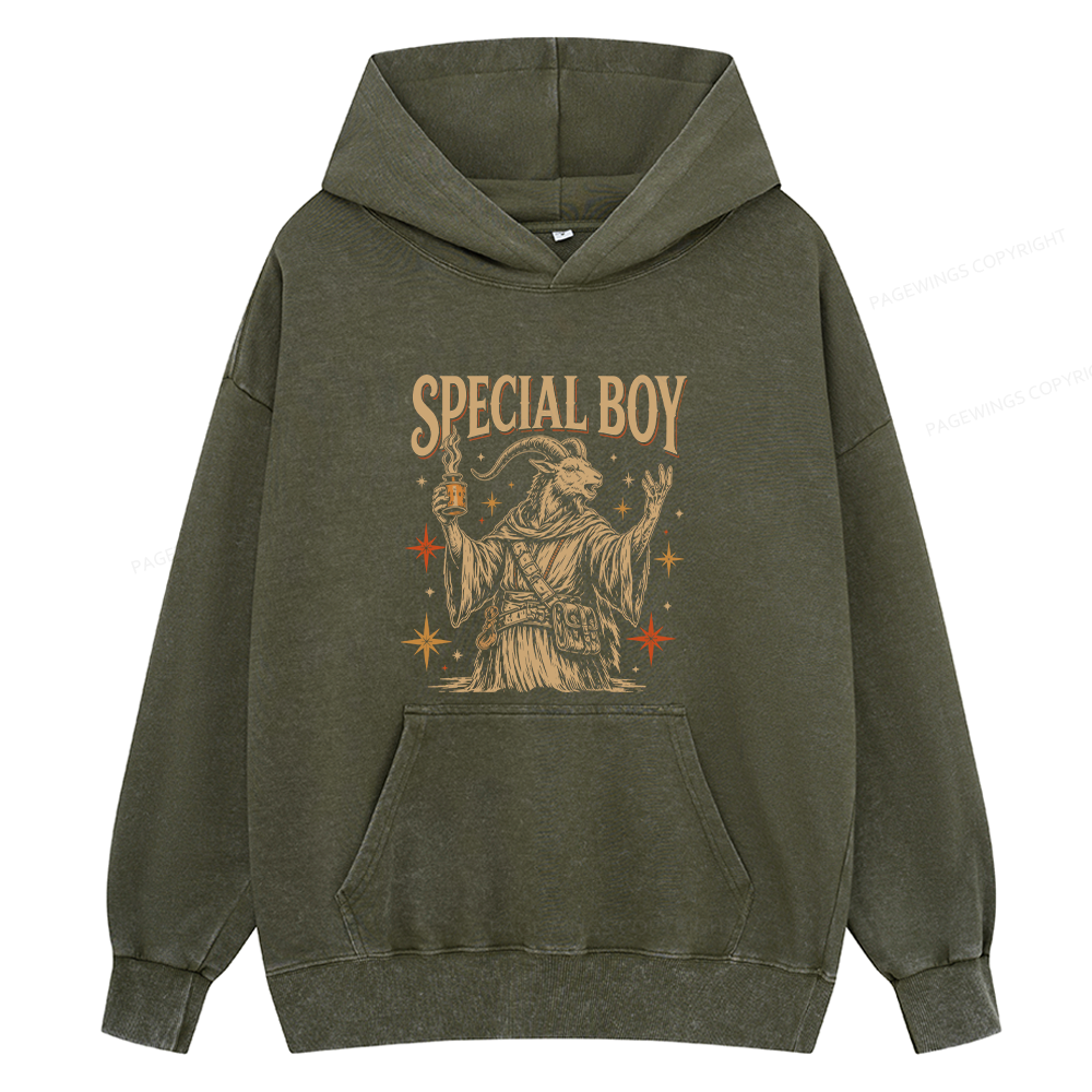 Pagewings Sci-Fi Book Lover Unisex Washed Hoodie
