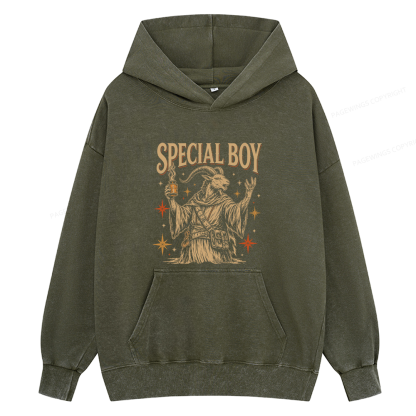 Pagewings Sci-Fi Book Lover Unisex Washed Hoodie