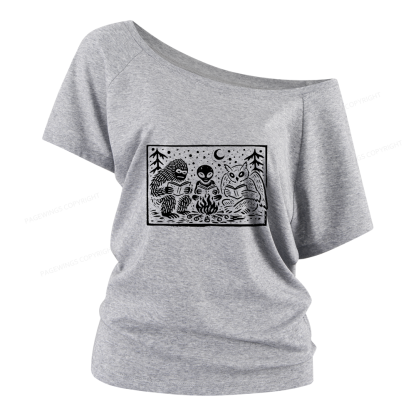 Pagewings Book Lover Women Off Shoulder T-shirts