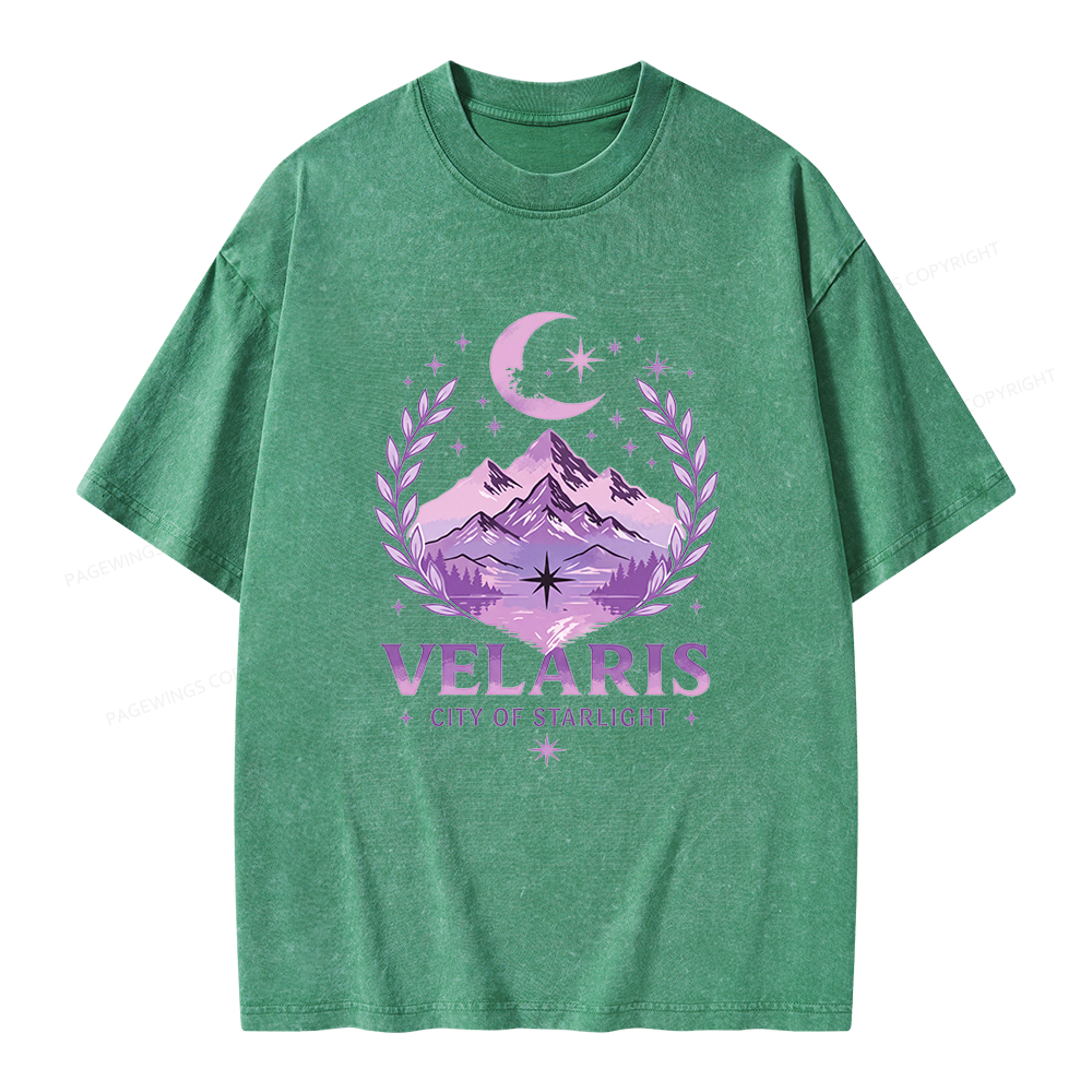 Pagewings Fantasy Book Lover Unisex Washed T-shirt