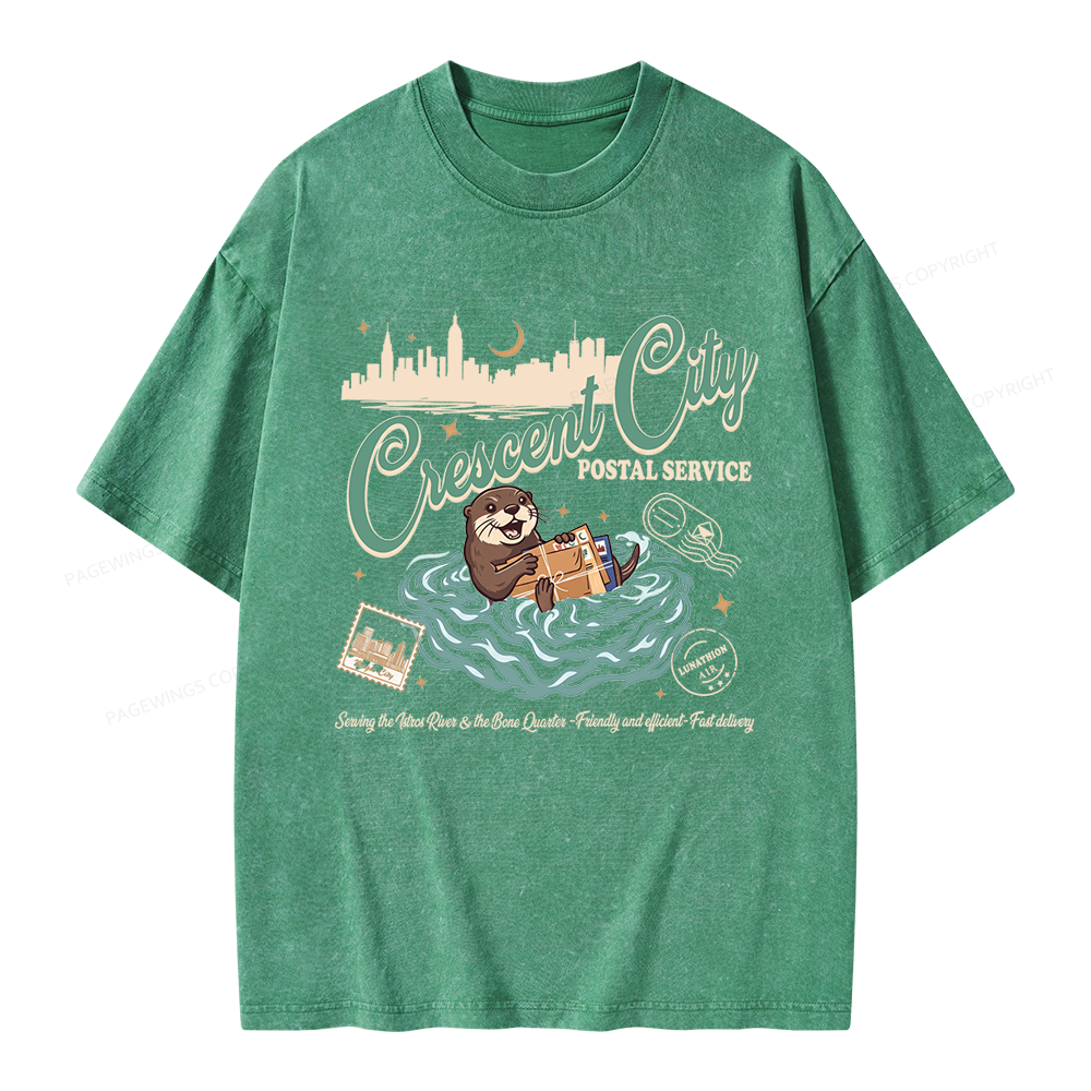 Pagewings Fantasy Book Lover Unisex Washed T-shirt