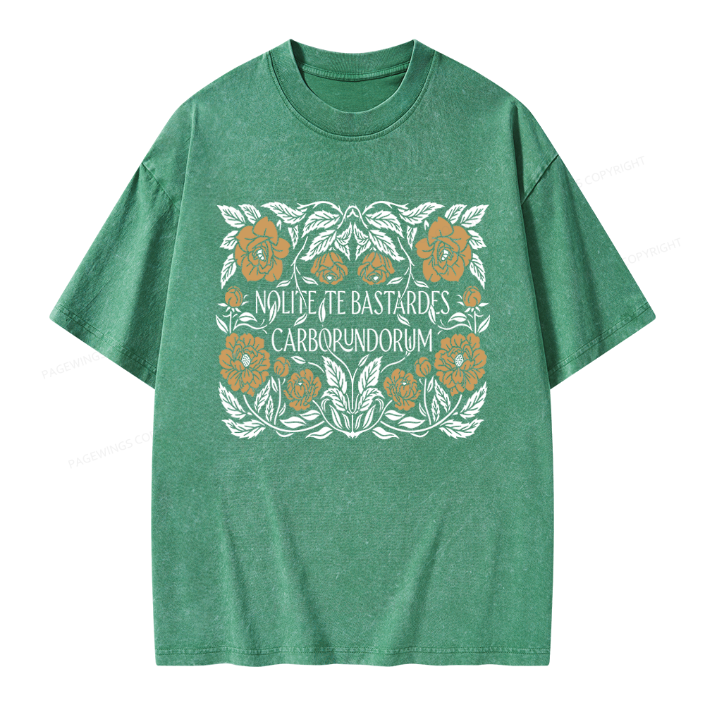 Pagewings Dystopian Book Lovers Unisex Washed T-shirt