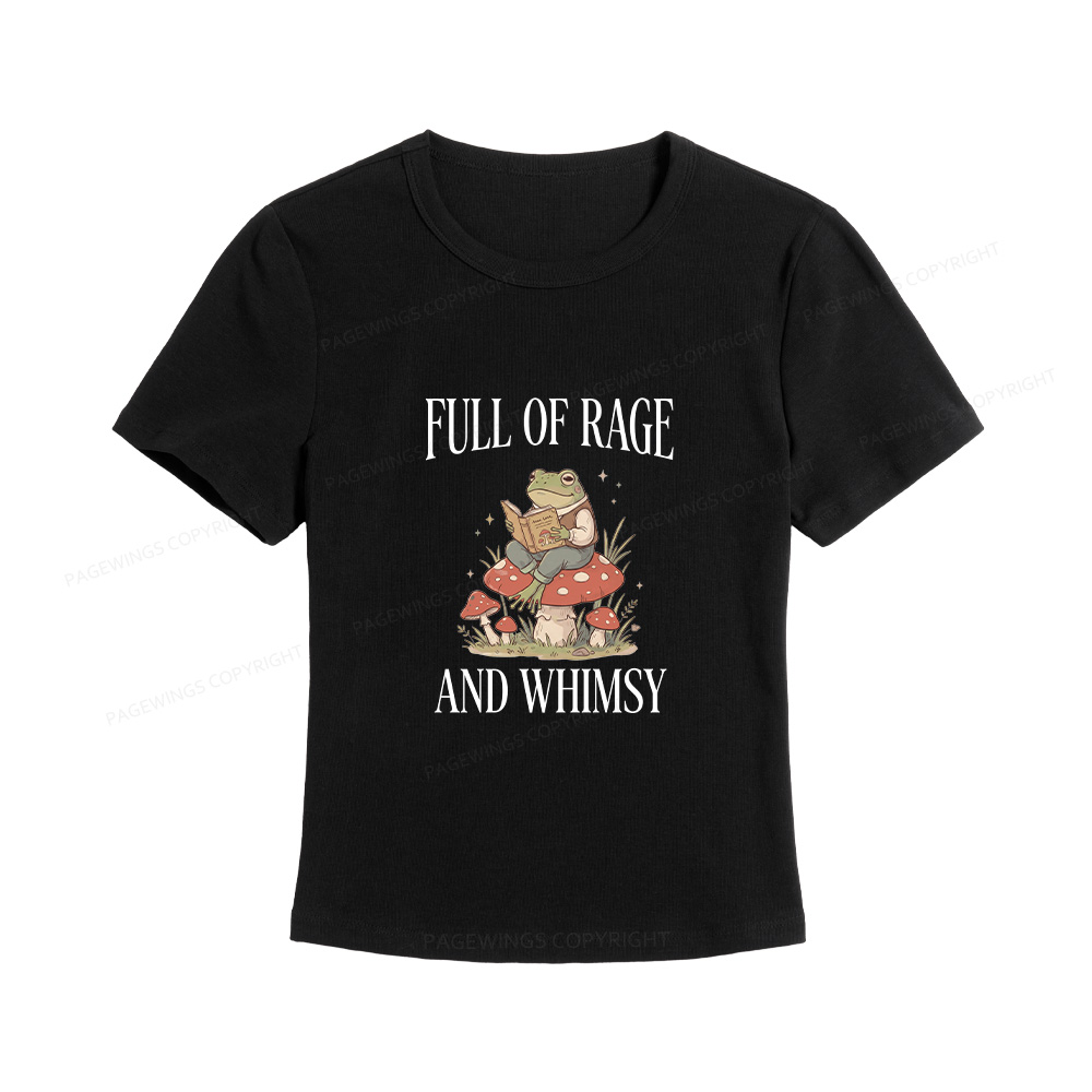 Pagewings Full of Rage and Whimsy Women's Baby Tee