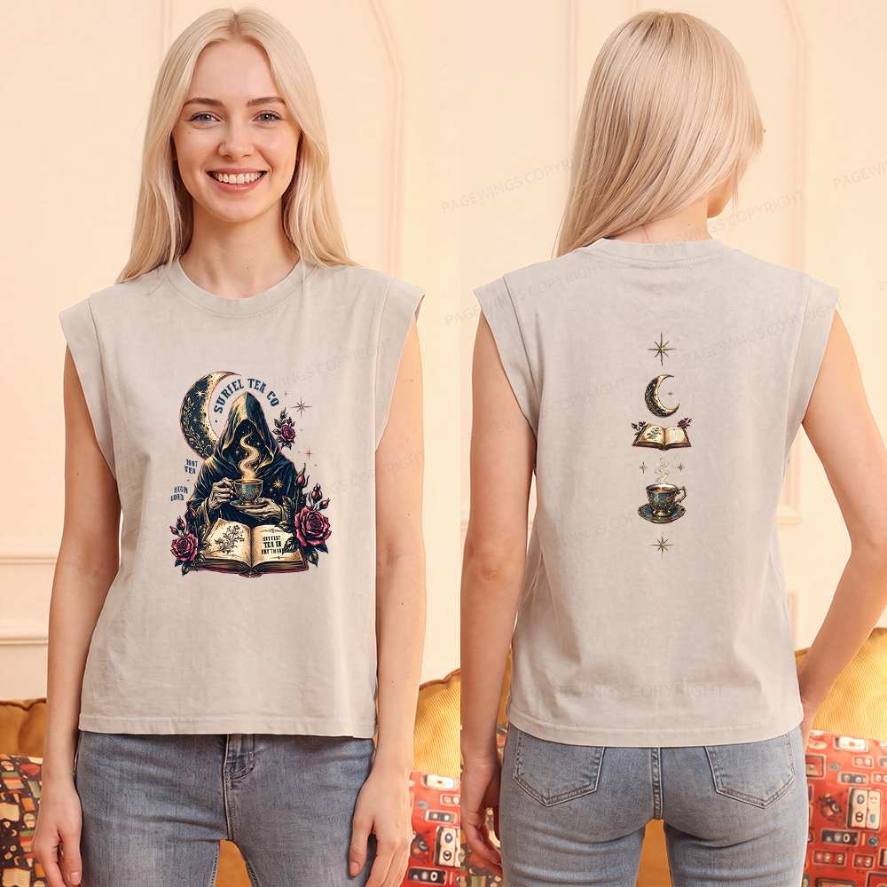 Pagewings Fantasy Reader Women's Washed Tank Top
