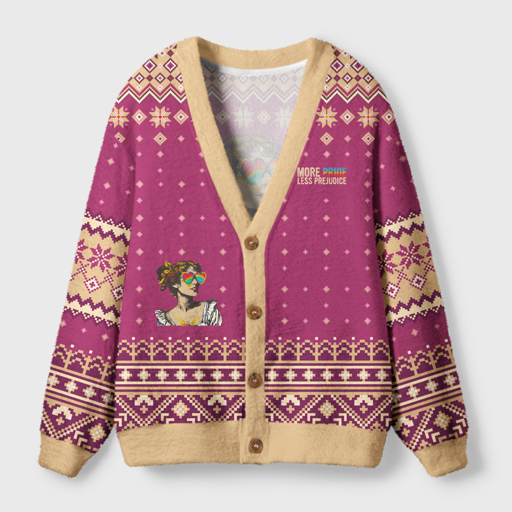 Pagewings More Pride Less Prejudice Light Knit Unisex Cardigan Sweaters