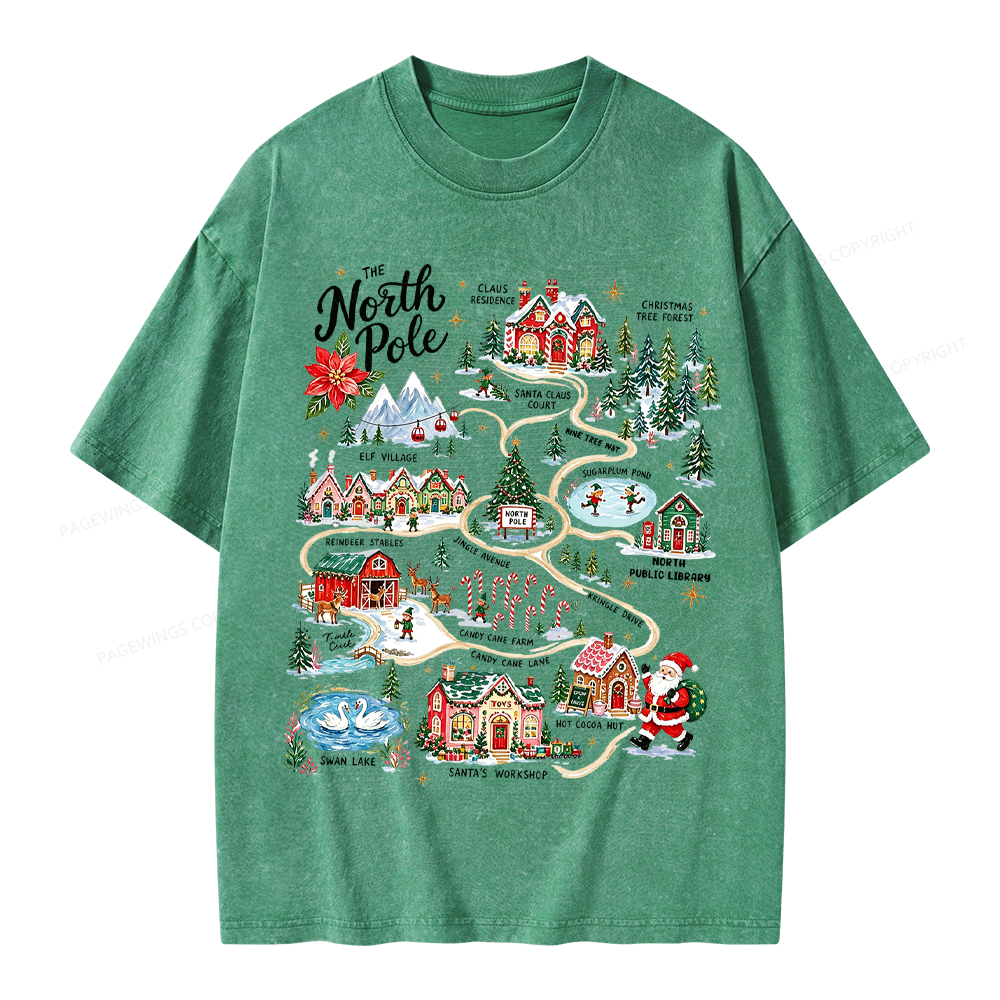 Pagewings Christmas Unisex Washed T-shirt