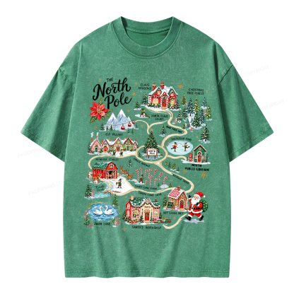 Pagewings Christmas Unisex Washed T-shirt