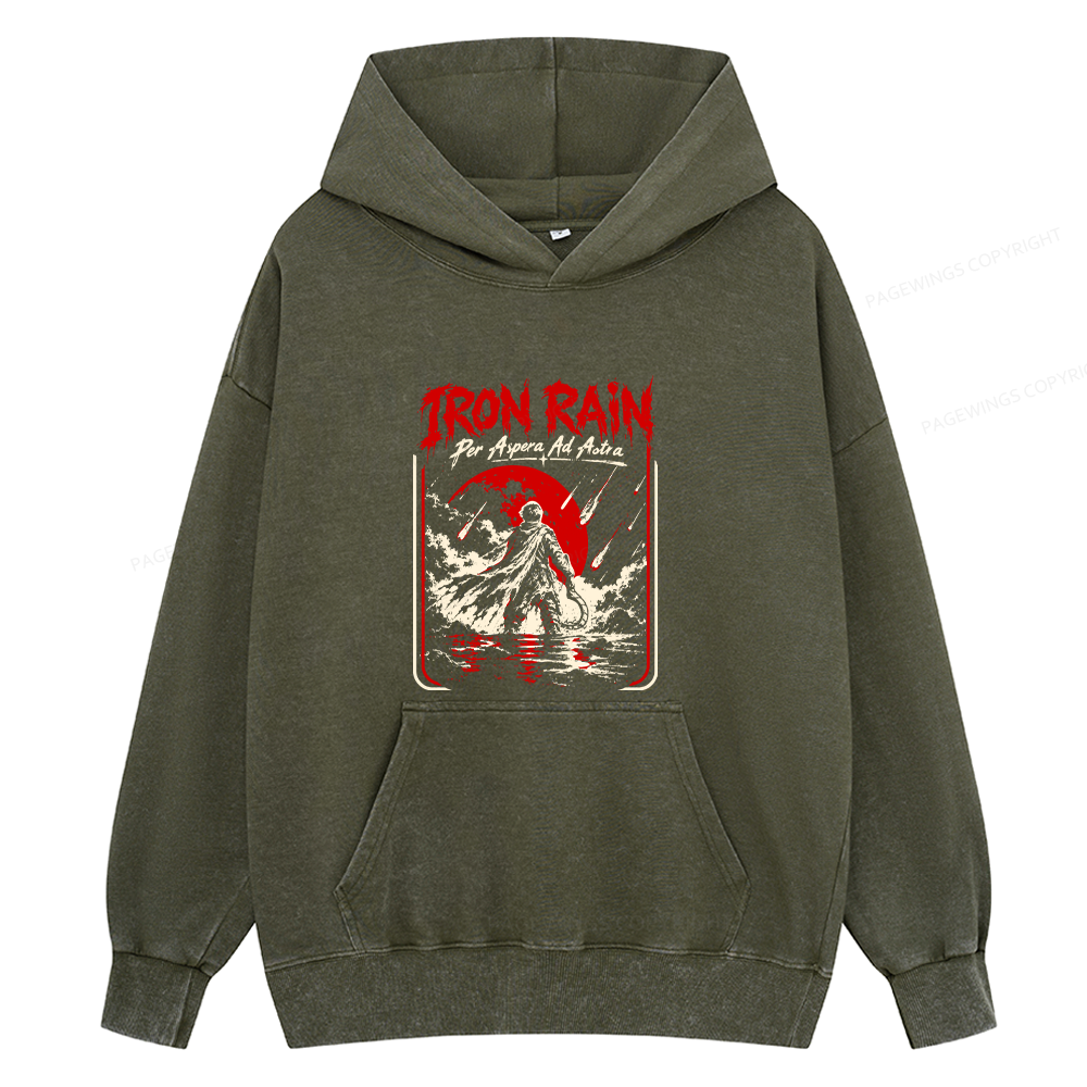 Pagewings Sci Fi Book Lover Unisex Washed Hoodie
