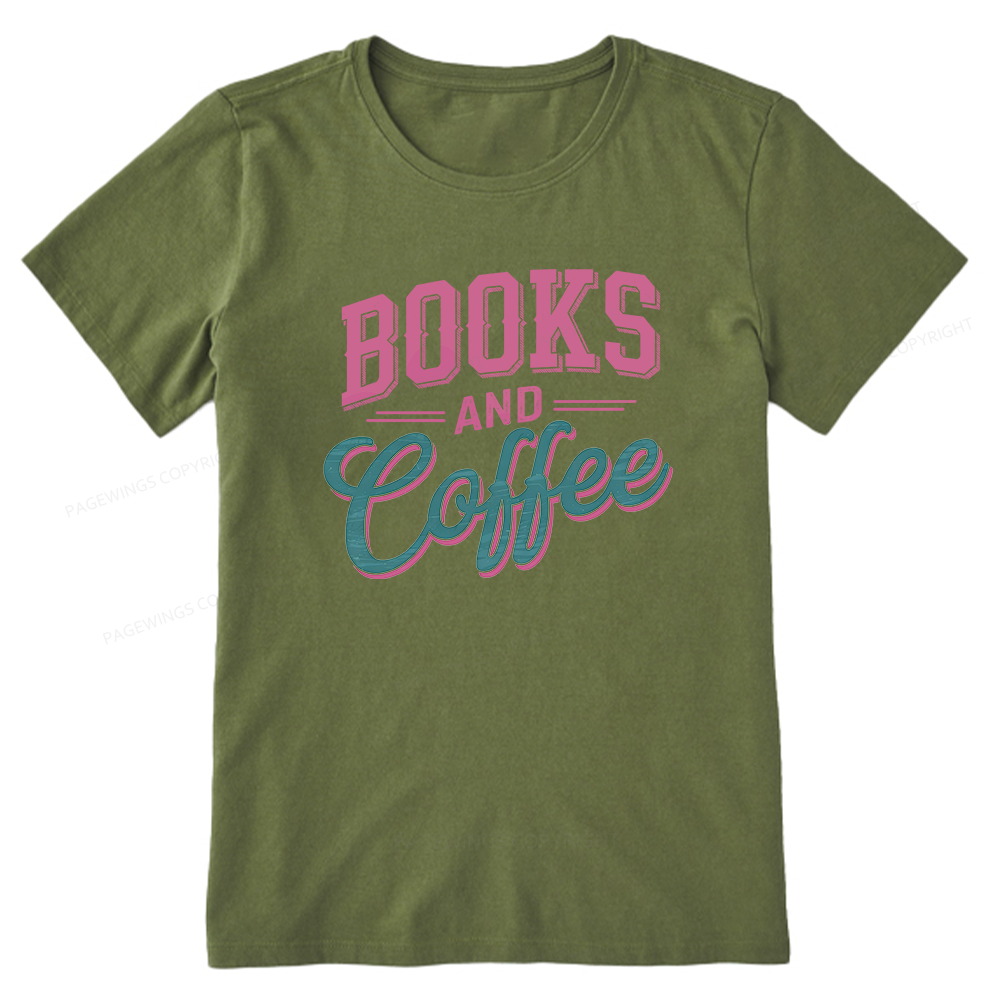 Pagewings Books And Coffee Unisex Classic T-shirt