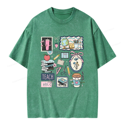 Pagewings Librarian Unisex Washed T-shirt