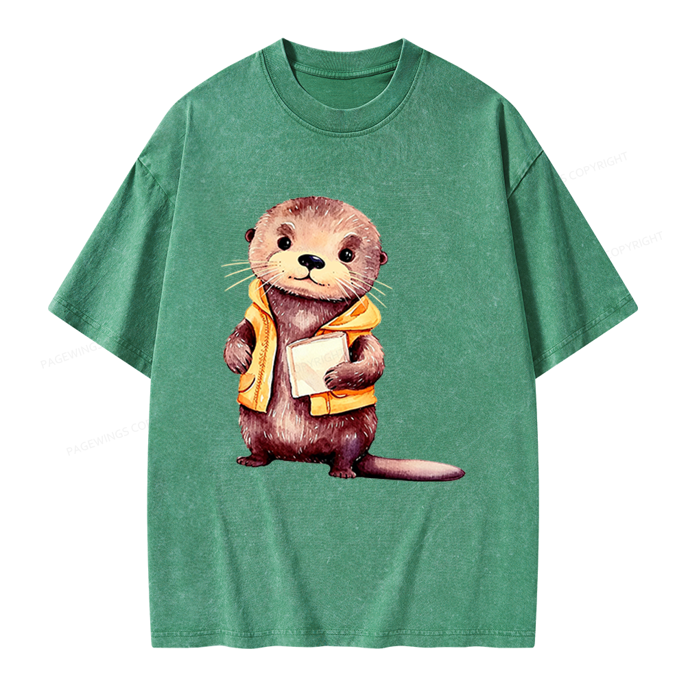 Pagewings Fantasy Books Lover Unisex Washed T-shirt