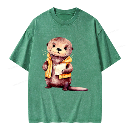 Pagewings Fantasy Books Lover Unisex Washed T-shirt