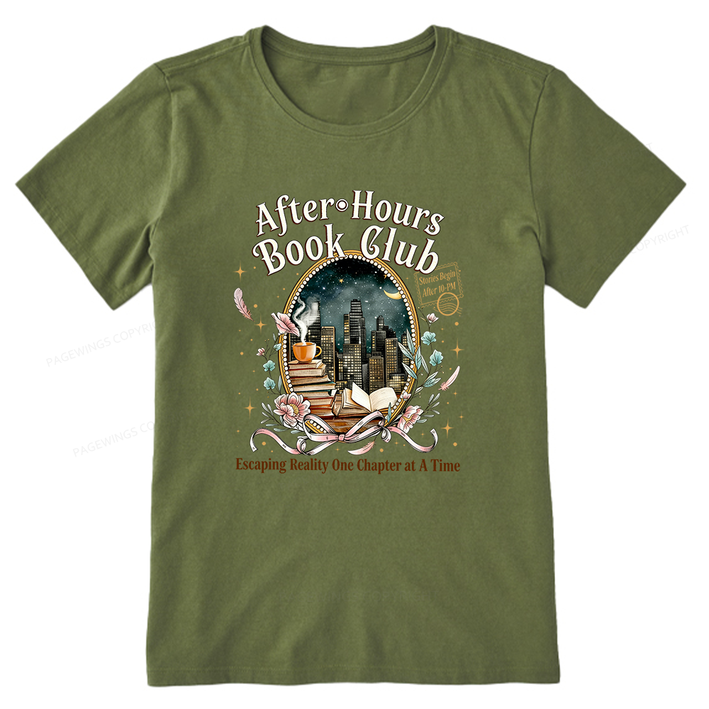 Pagewings After‑Hours Book Club Unisex Classic T-shirt