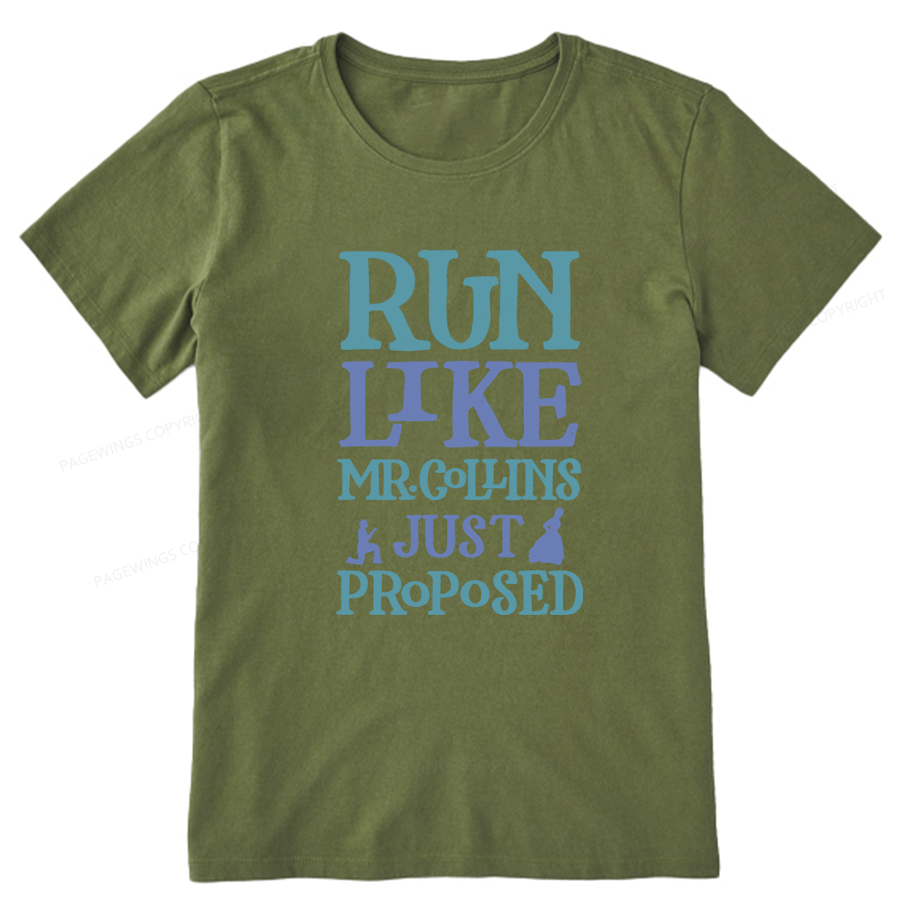 Pagewings Run Like Mr. Collins Unisex Classic T-shirt