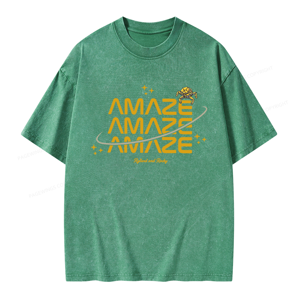 Pagewings Sci-Fi Book Lover Unisex Washed T-shirt