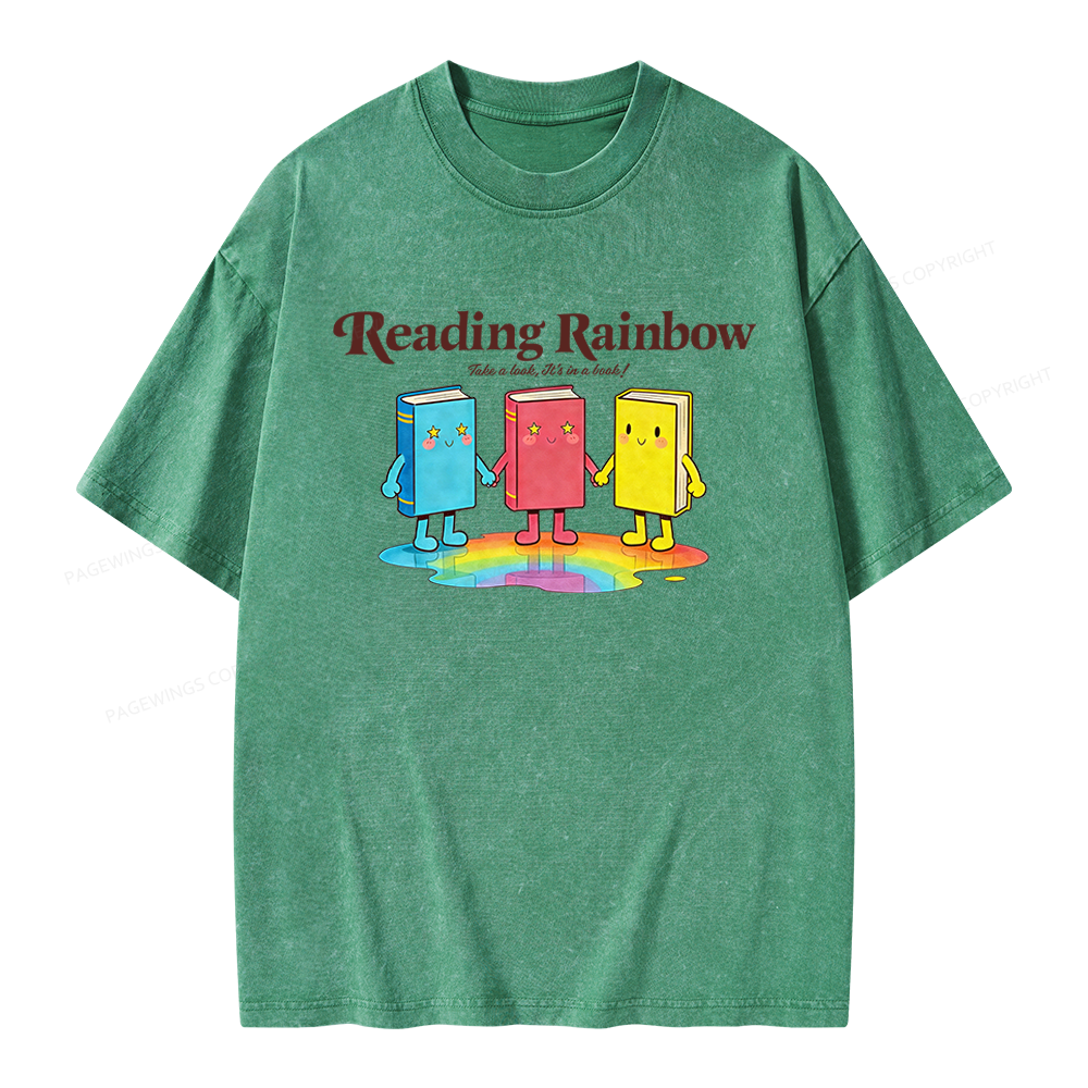Pagewings Take A Look It's In A Book Unisex Washed T-shirt