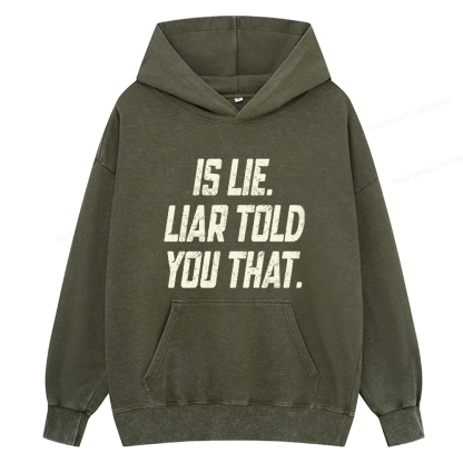 Pagewings Is Lie Liar Told You That Unisex Washed Hoodie