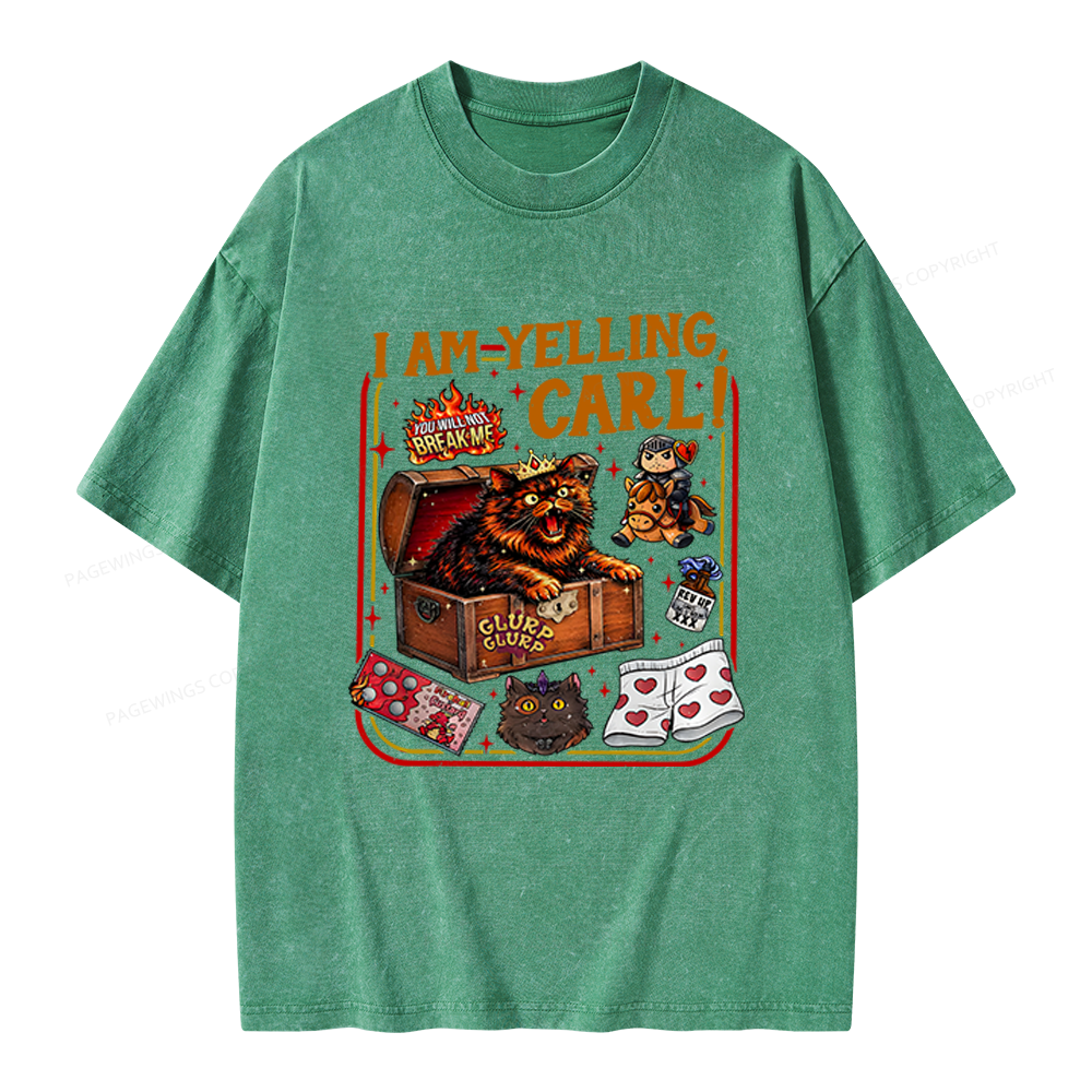 Pagewings Fantasy Book Reader Unisex Washed T-shirt