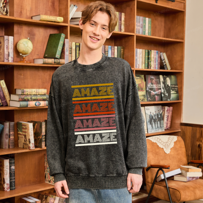 Pagewings Science Fiction Lover Unisex Washed Sweatshirt