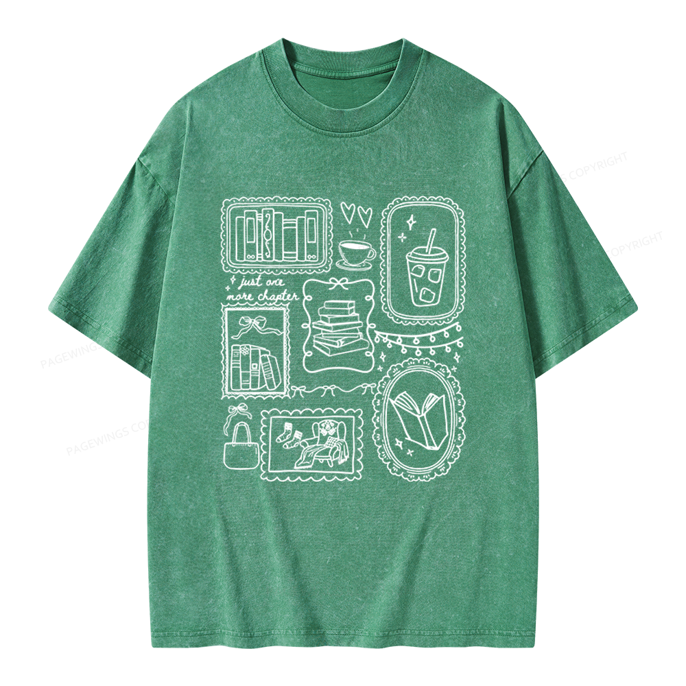 Pagewings Book Lover Unisex Washed T-shirt