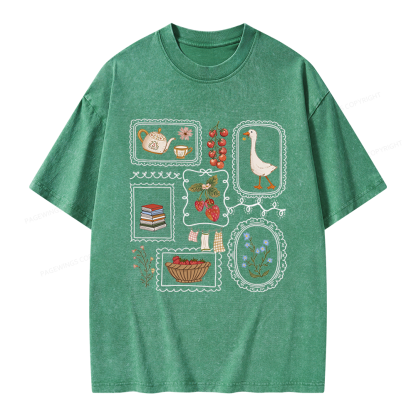 Pagewings Book Lover Unisex Washed T-shirt