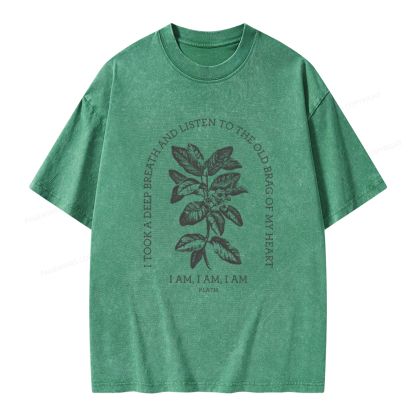 Pagewings Poet Bookish Unisex Washed T-shirt