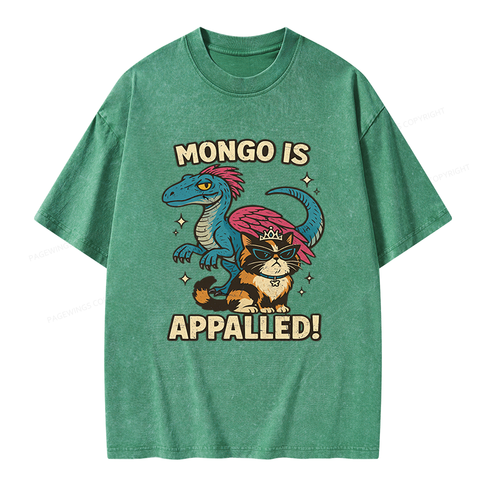 Pagewings Mongo Is Appalled Unisex Washed T-shirt