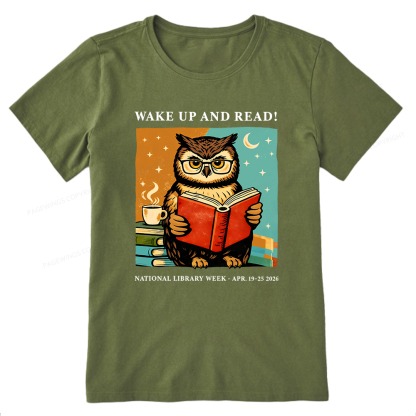 Pagewings Wake Up And Read Unisex Classic T-shirt