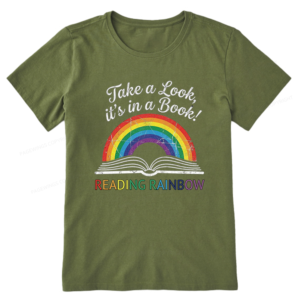 Pagewings Reading With Rainbow Unisex Classic T-shirt