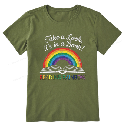 Pagewings Reading With Rainbow Unisex Classic T-shirt
