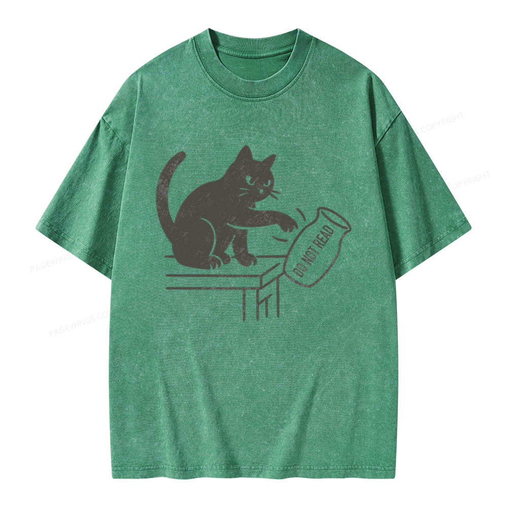 Pagewings Do Not Read Unisex Washed T-shirt