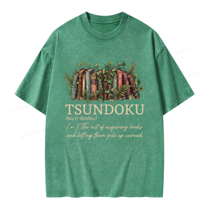 Pagewings Tsundoku Unisex Washed T-shirt
