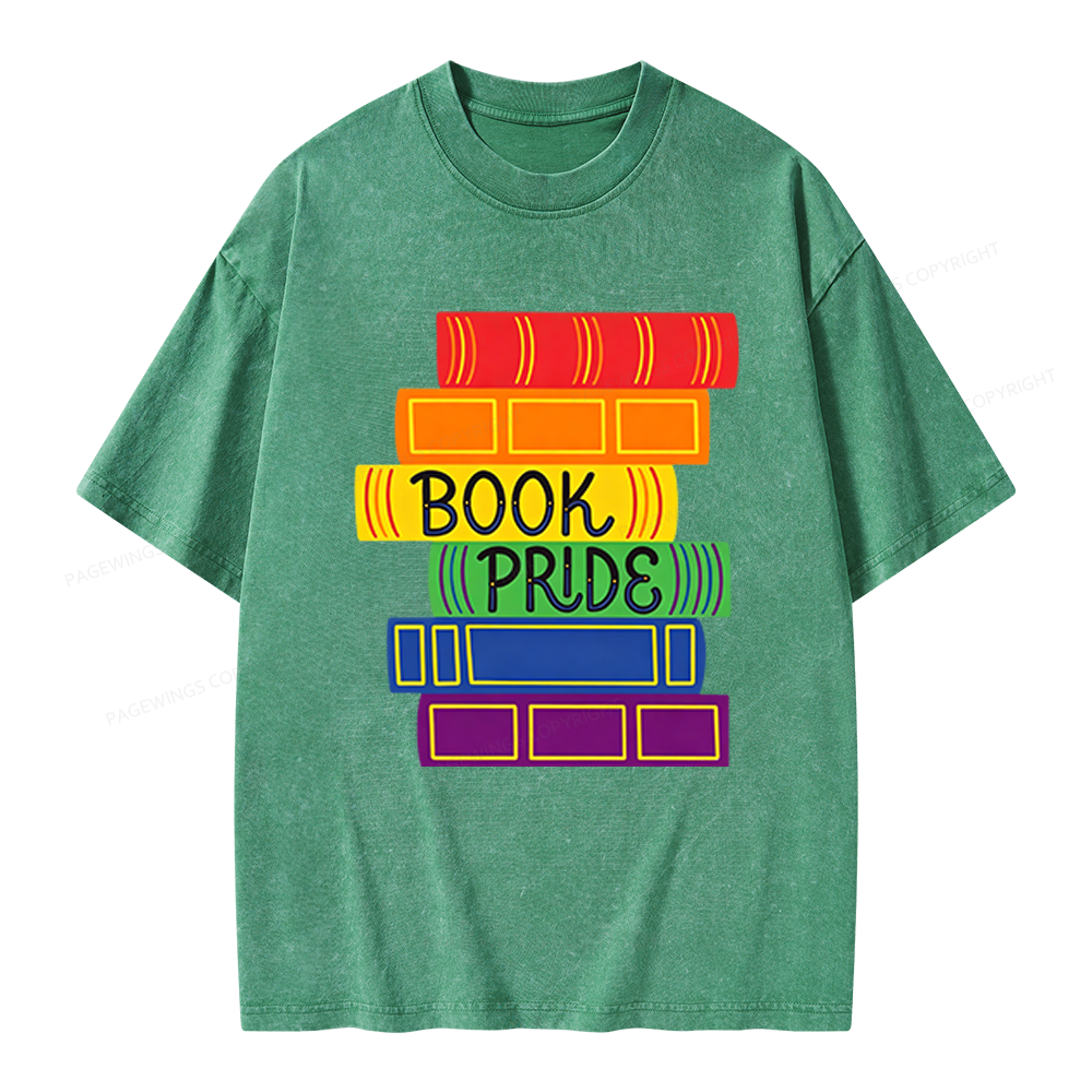 Pagewings Book Pride Unisex Washed T-shirt