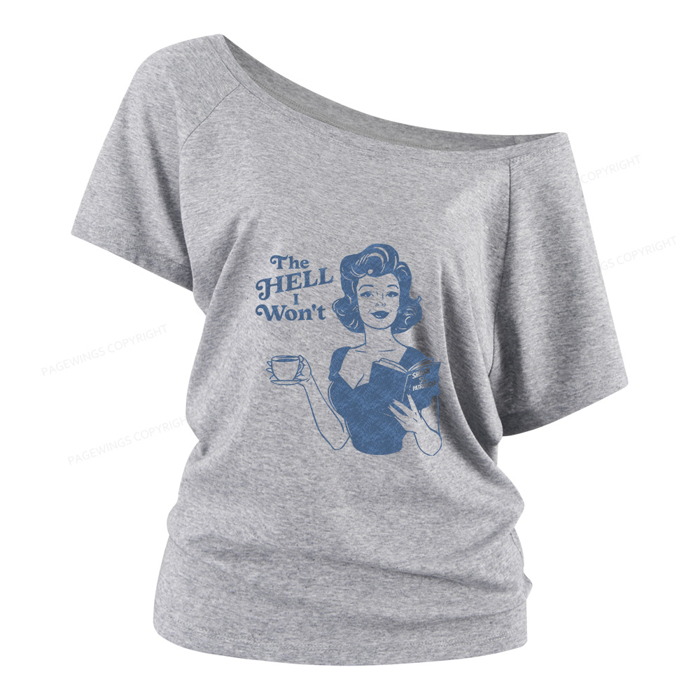 Pagewings Retro Women's Rights Women Off Shoulder T-shirts