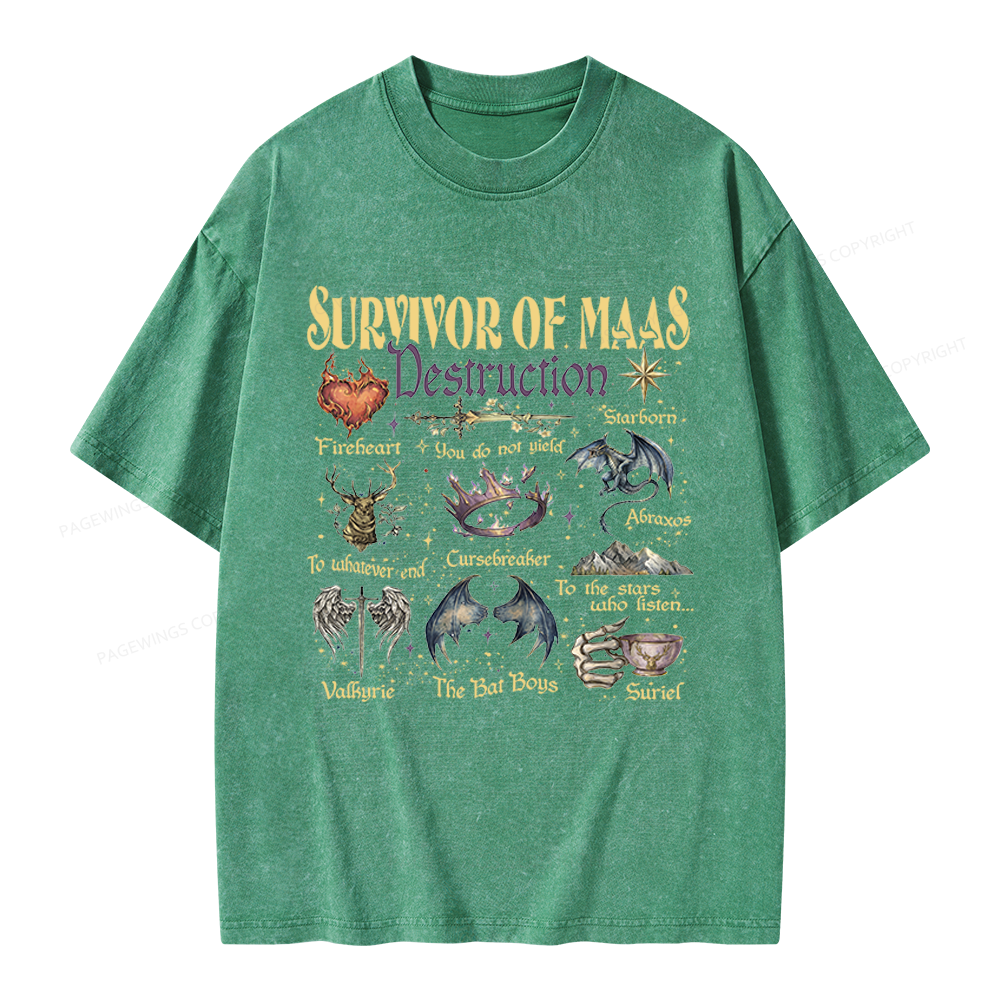 Pagewings Darkness Claim Us Unisex Washed T-shirt