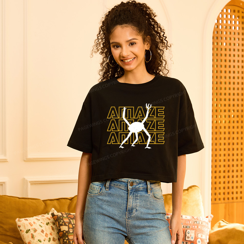 Pagewings Sci-Fi Book Lover Women Crop Tops