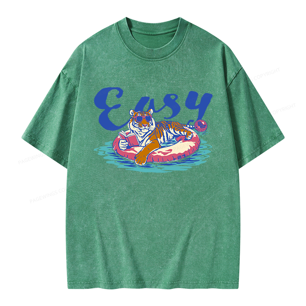 Pagewings Summer Reading Unisex Washed T-shirt