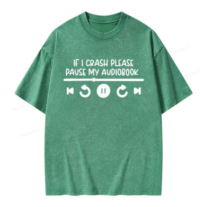 Pagewings Audiobook Unisex Washed T-shirt