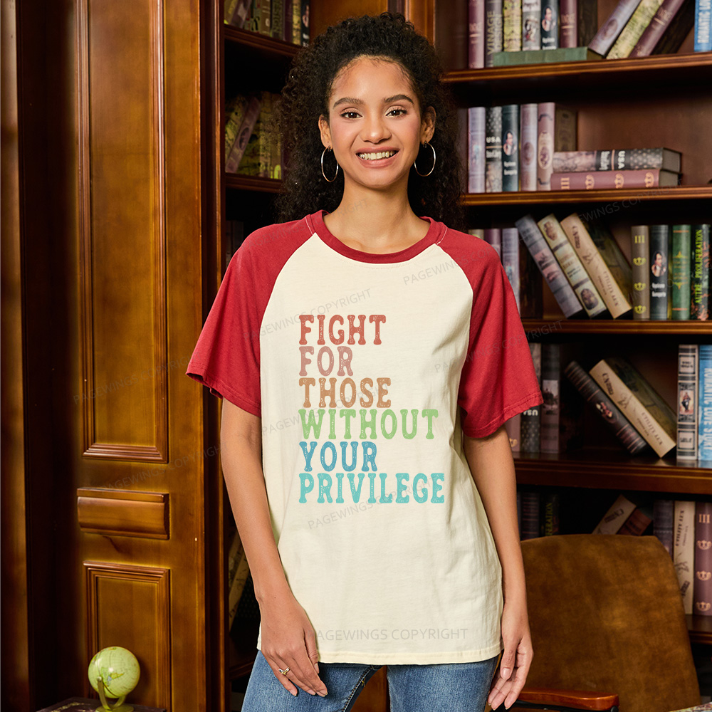 Pagewings Social Justice Raglan T-shirt