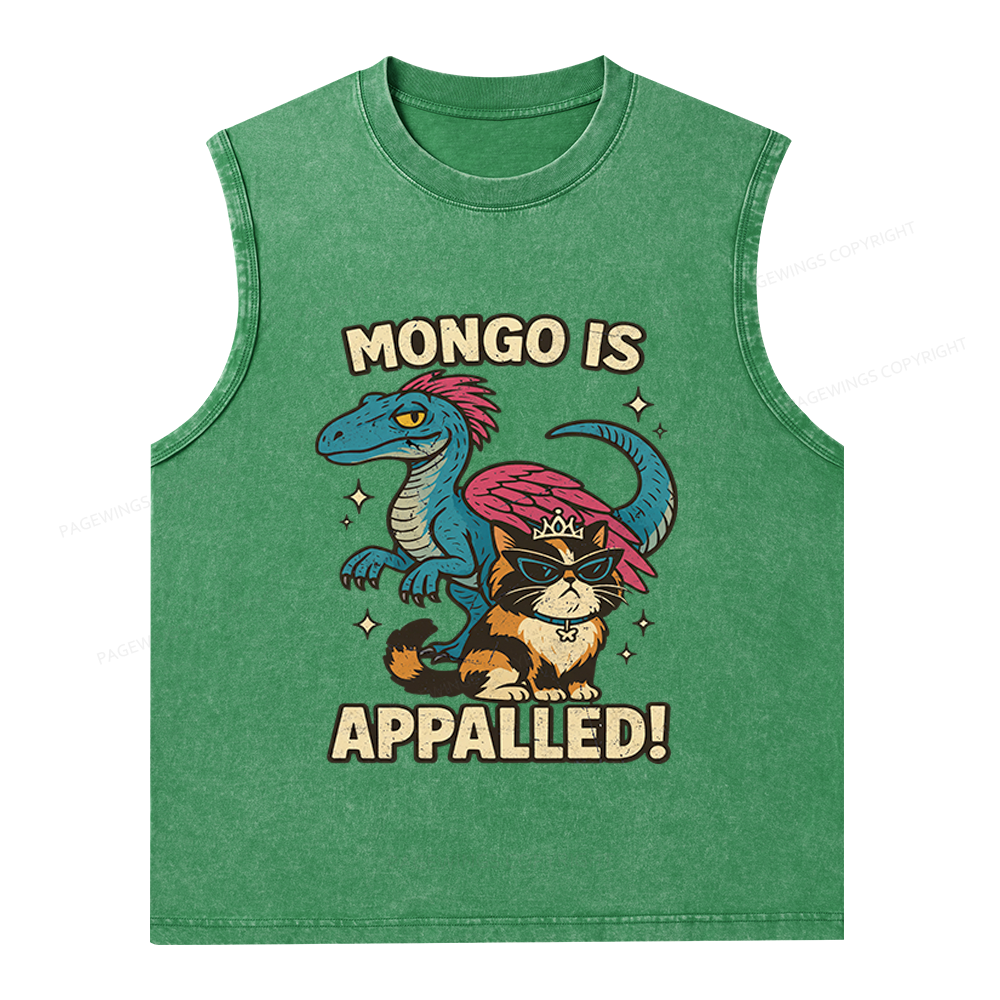 Pagewings Mongo Is Appalled Unisex Washed Tank Top