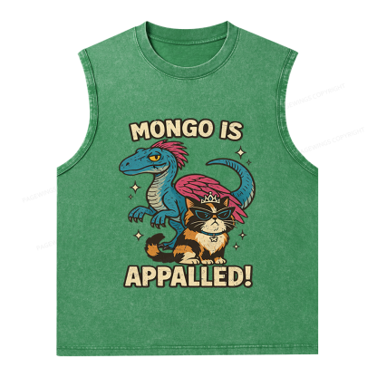 Pagewings Mongo Is Appalled Unisex Washed Tank Top