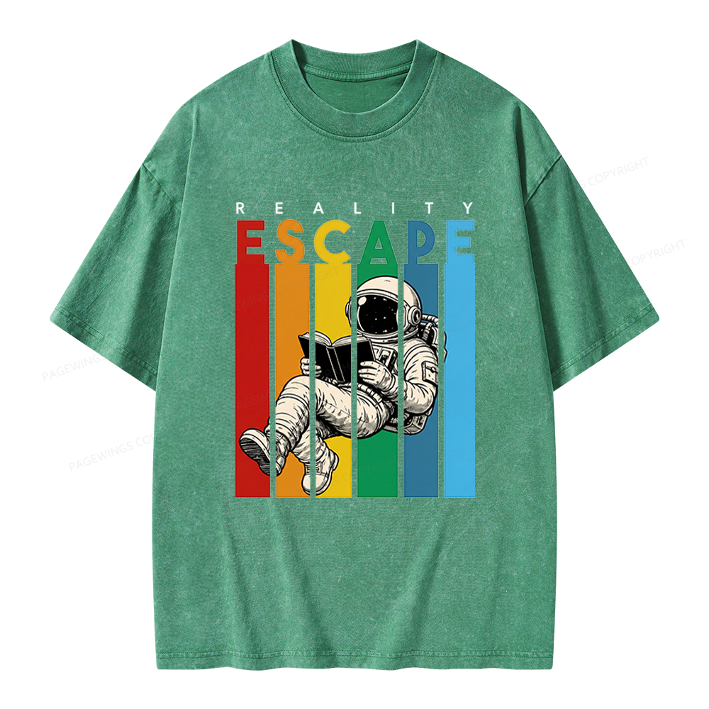Pagewings Reality Escape Unisex Washed T-shirt