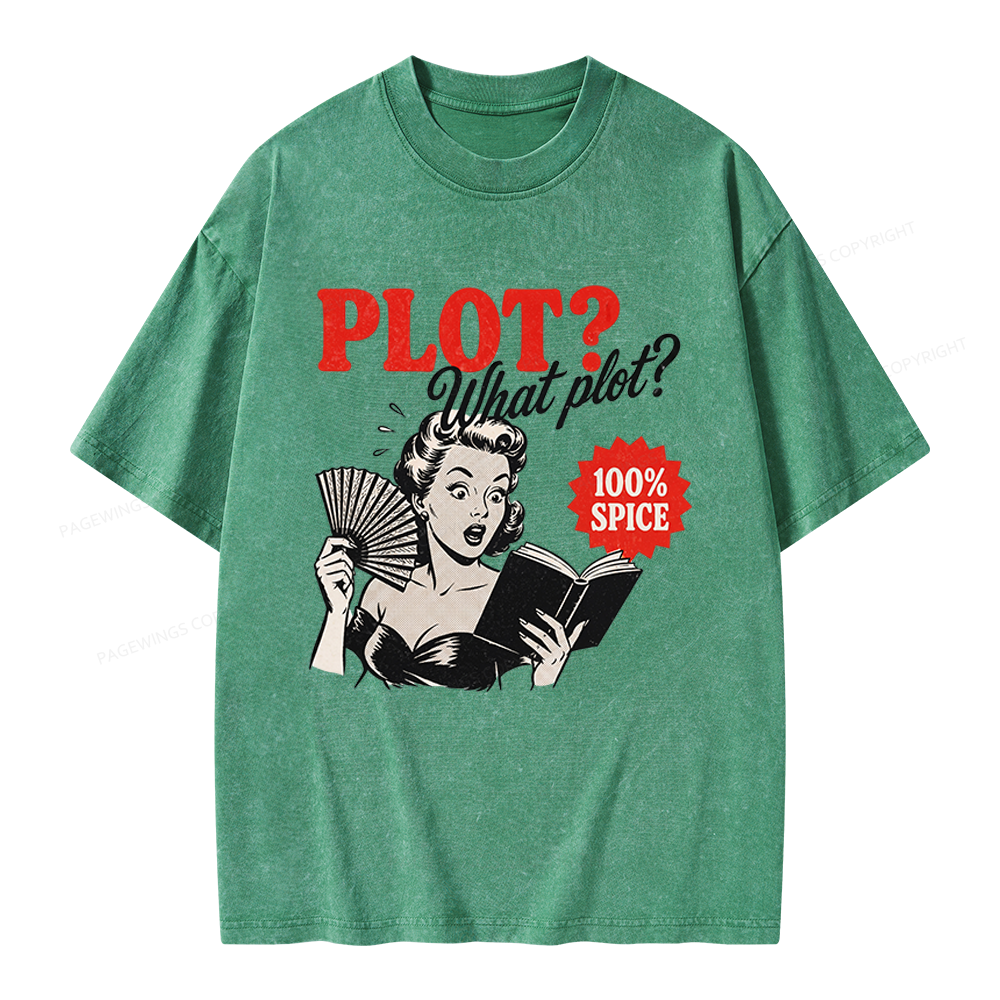 Pagewings What Plot Unisex Washed T-shirt