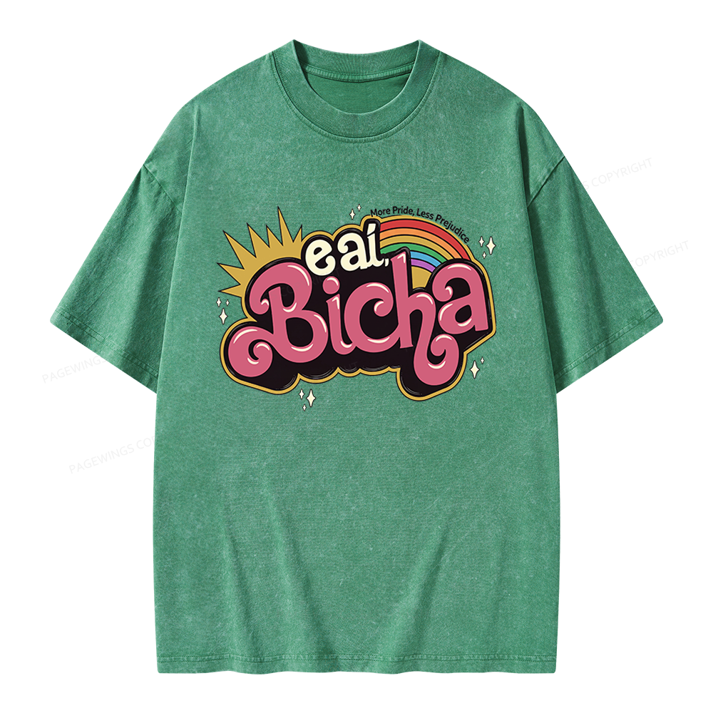 Pagewings More Pride Less Prejudice Unisex Washed T-shirt