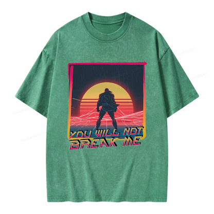 Pagewings You Will Not Break Me Unisex Washed T-shirt
