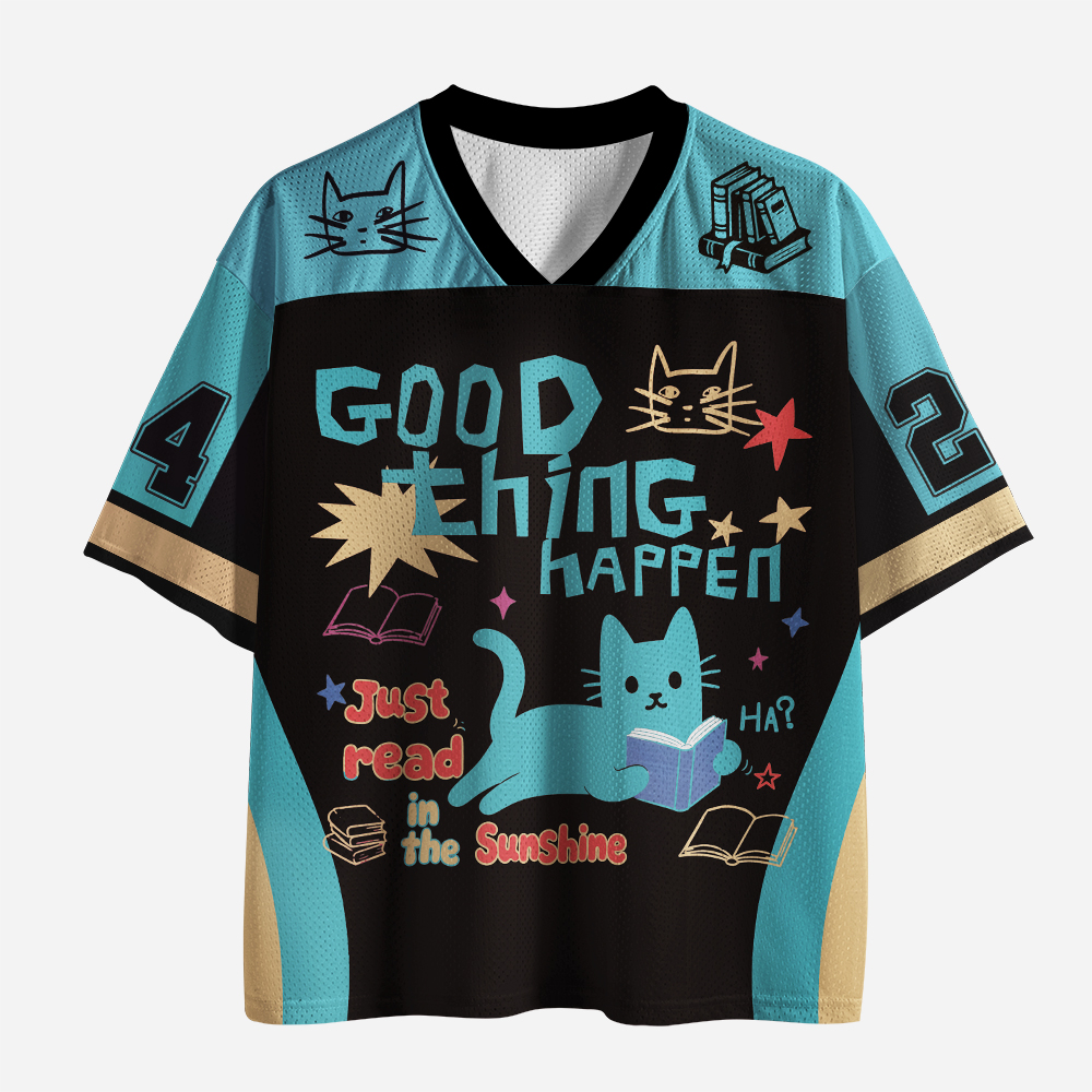 Pagewings Good Thing Happen Unisex Mesh Jersey