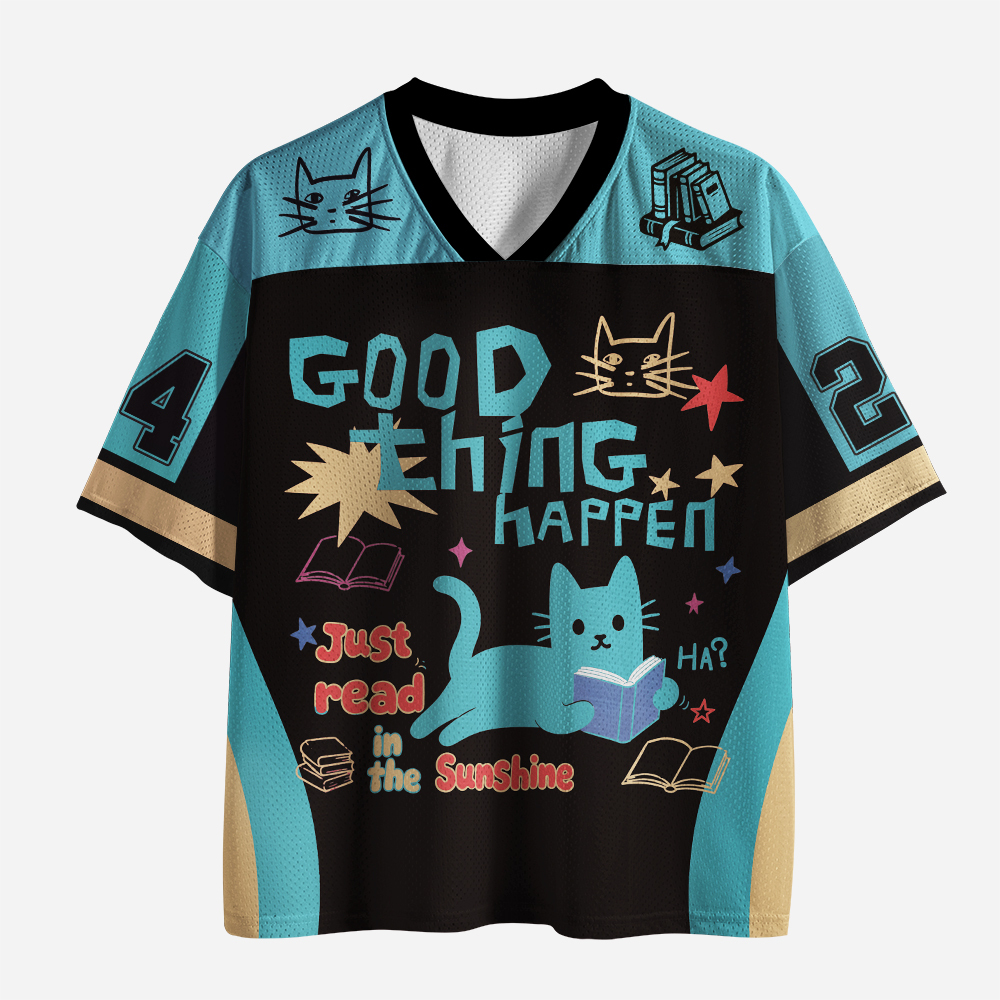 Pagewings Good Thing Happen Unisex Mesh Jersey